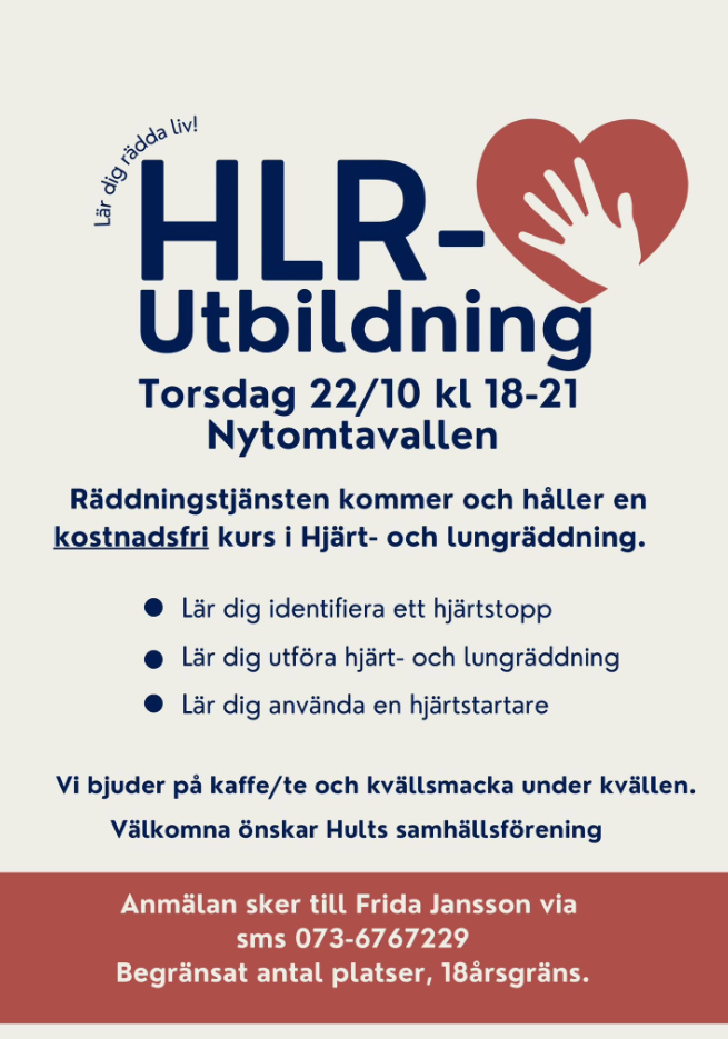 HLR-Utbildning Kostnadsfri !