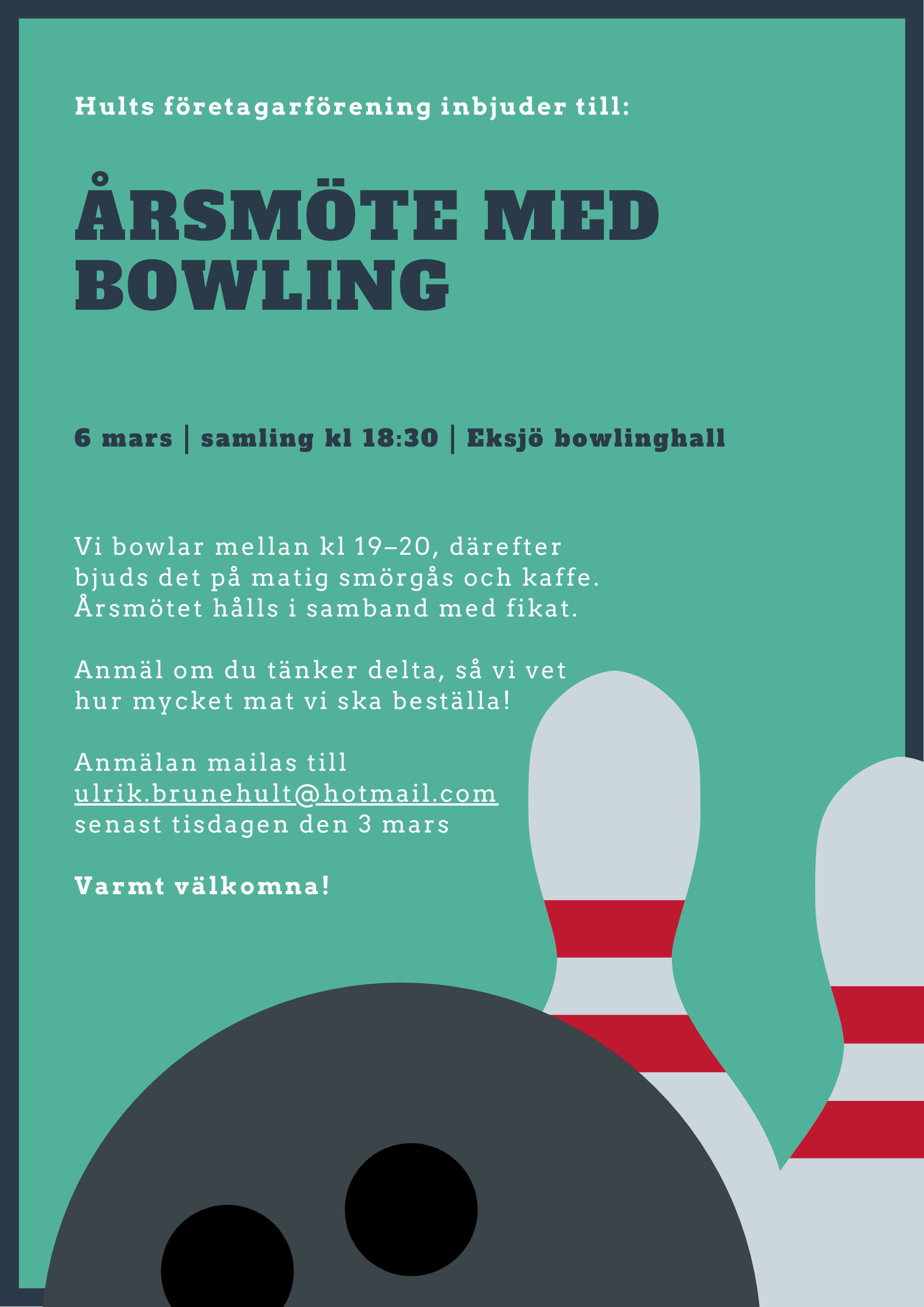 Hults Företagarförening – Årsmöte & bowling