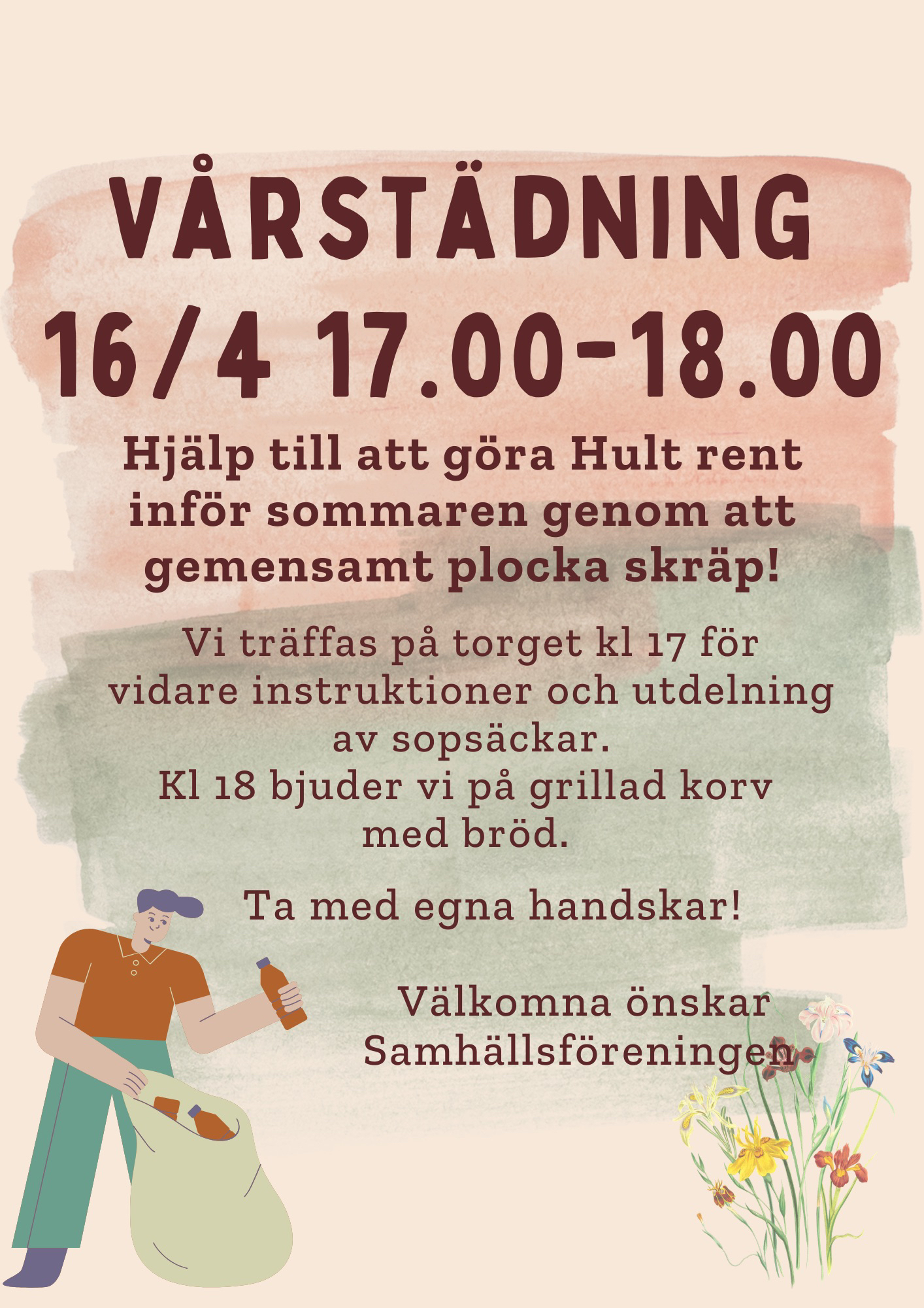 Vårstädning 16 april